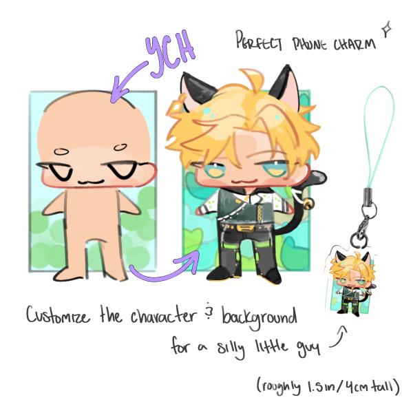 YCH Phone Charm