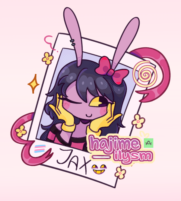 Transfem Jax keychain