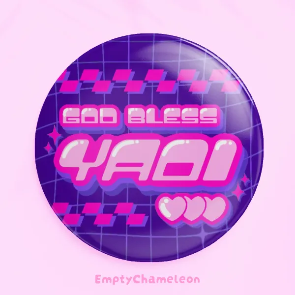 God Bless Yaoi Button Badge
