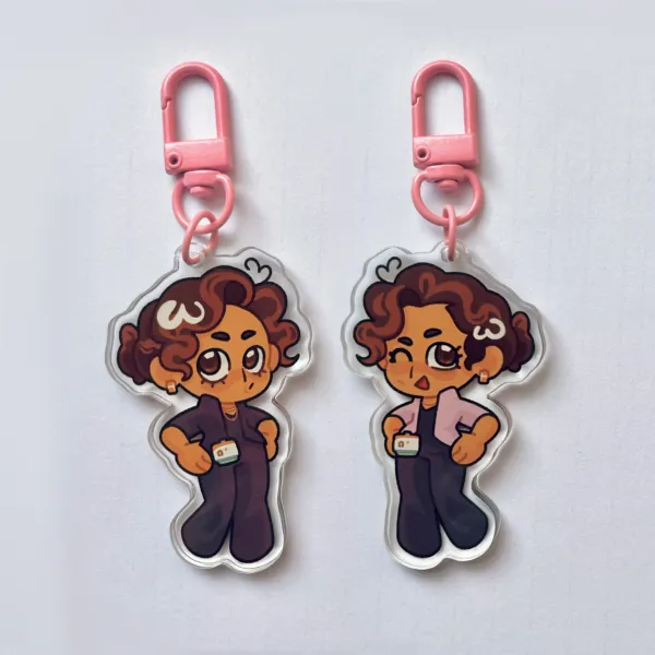 Baran Al-Hashimi Keychain (Pink Clasp)