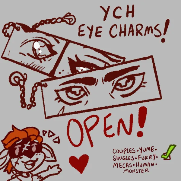 YCH Eye Charm Commissions
