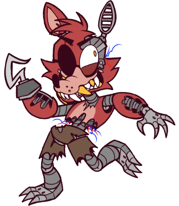 Withered Foxy Keychain