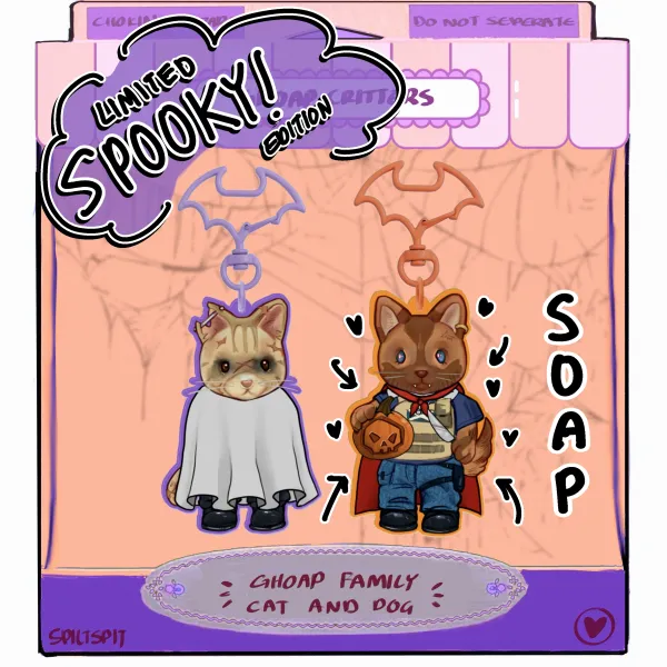 SPOOKY - Dracula Soap Keychain