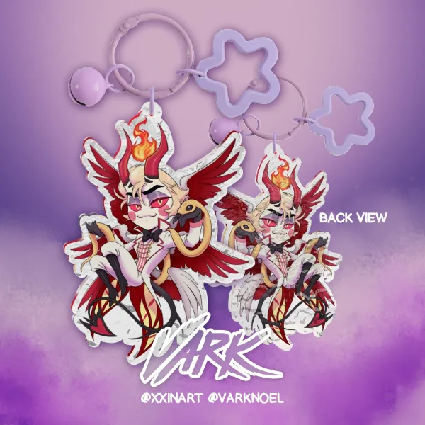 Lucifer Demon Saint Ripple Acrylic Keychains