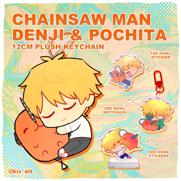 [PETITION] Chainsaw Man Denji and Pochita Plushie Keychain