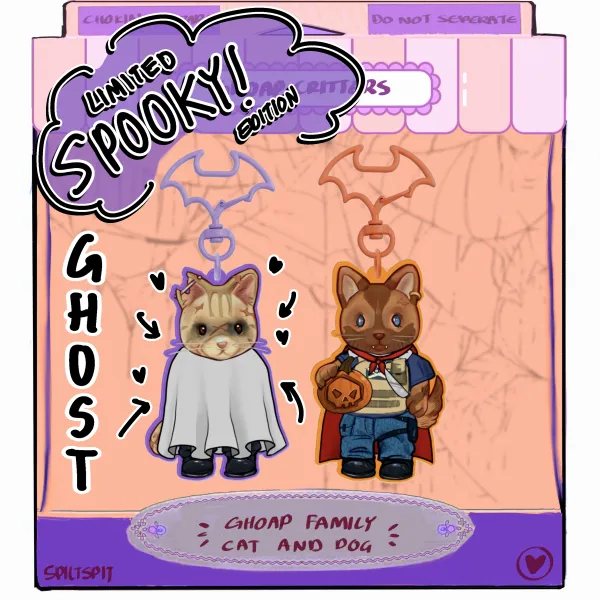 SPOOKY - El Fantasma Ghost Keychain