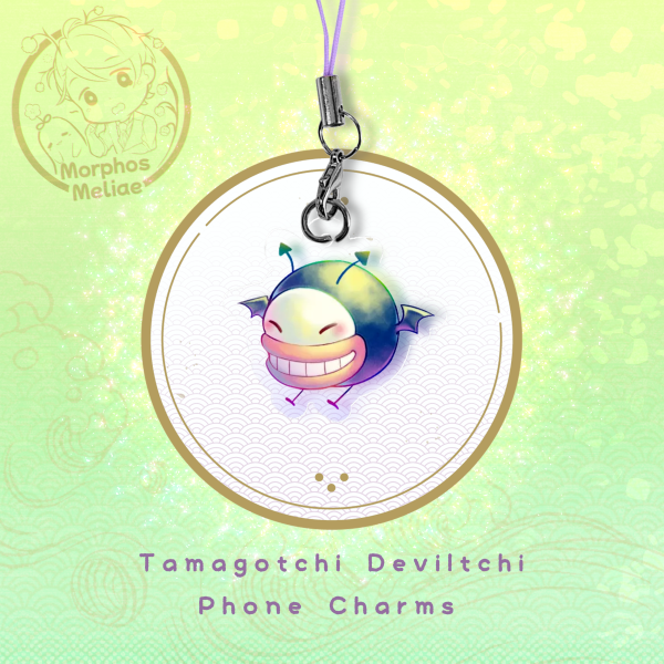 Tamagotchi Deviltchi Phone Charms
