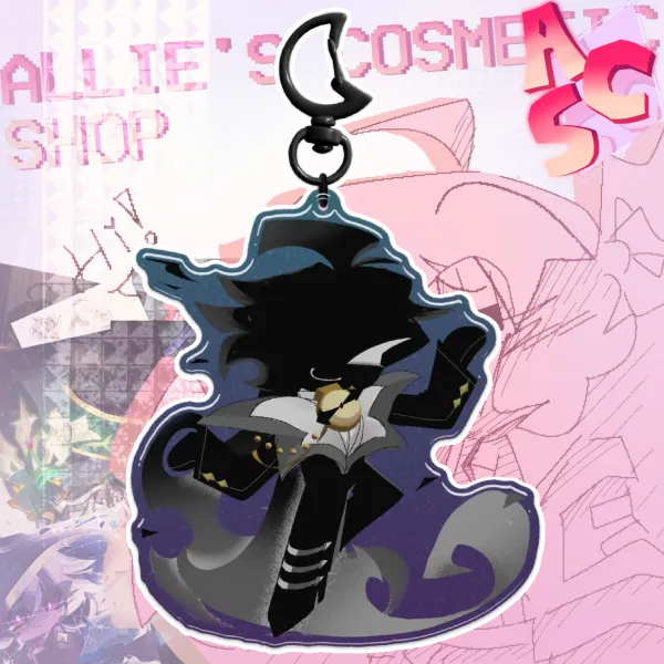 CRK Time Shadow Cookie Epoxy Glitter Acrylic Keychain٭✧