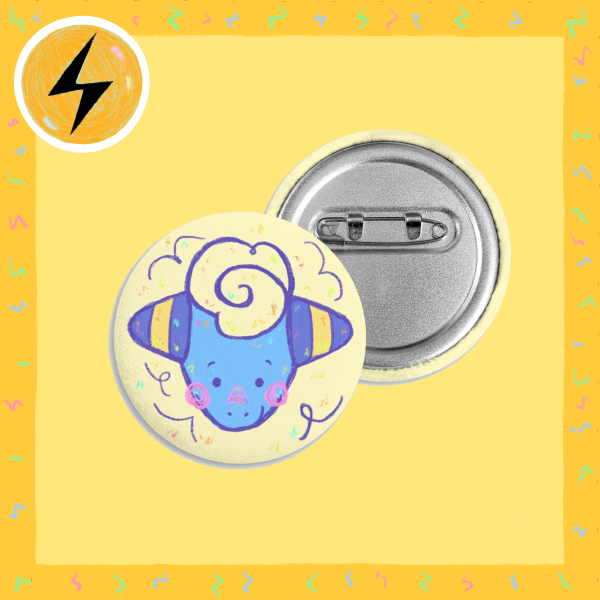 Mareep Plush Badge