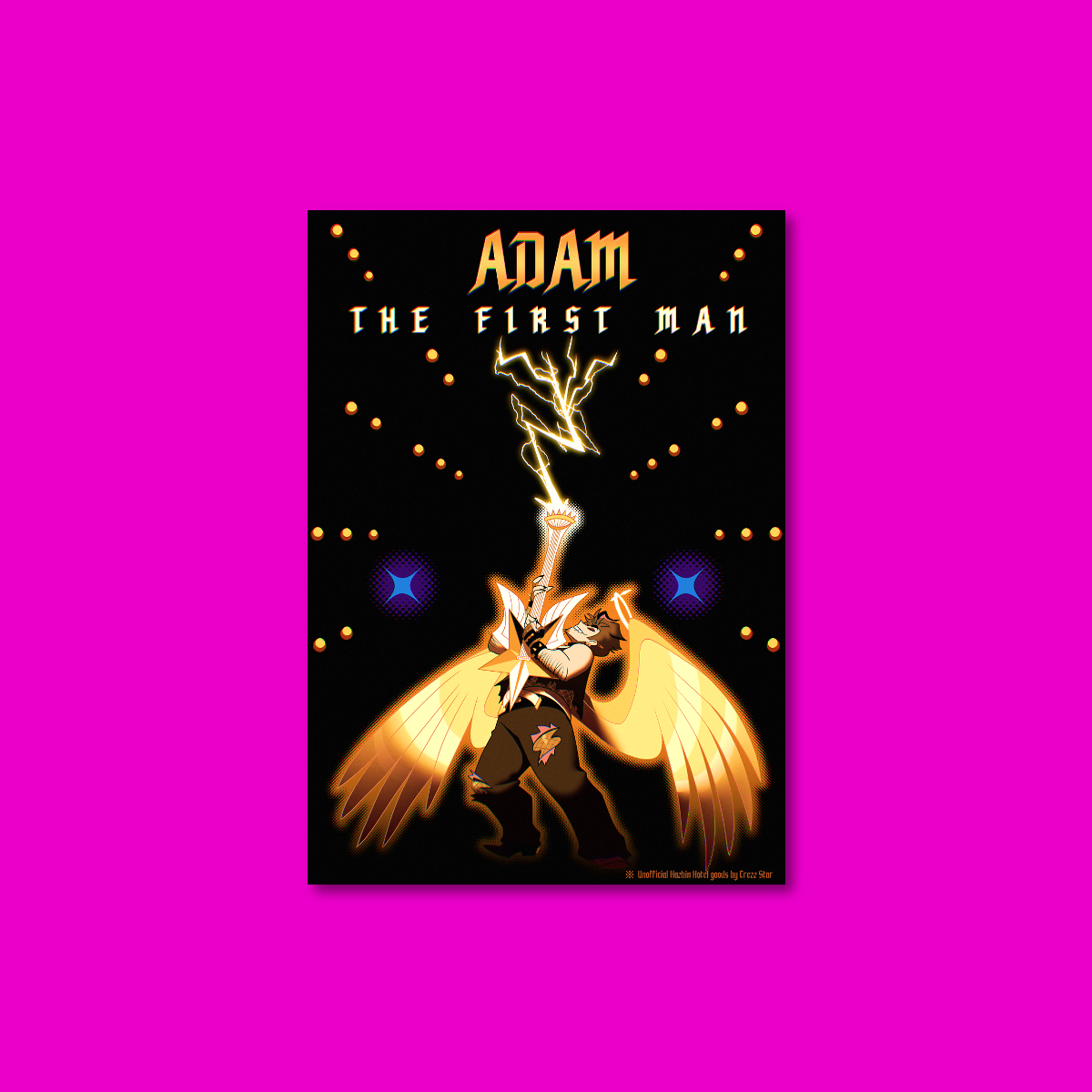 Hazbin Hotel: ROCK N' ROLL Adam 'HEAVENSTRUCK' 2026 (11.6" x 8.2" poster)