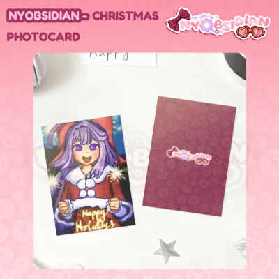 Nyobsidian Christmas Photocard