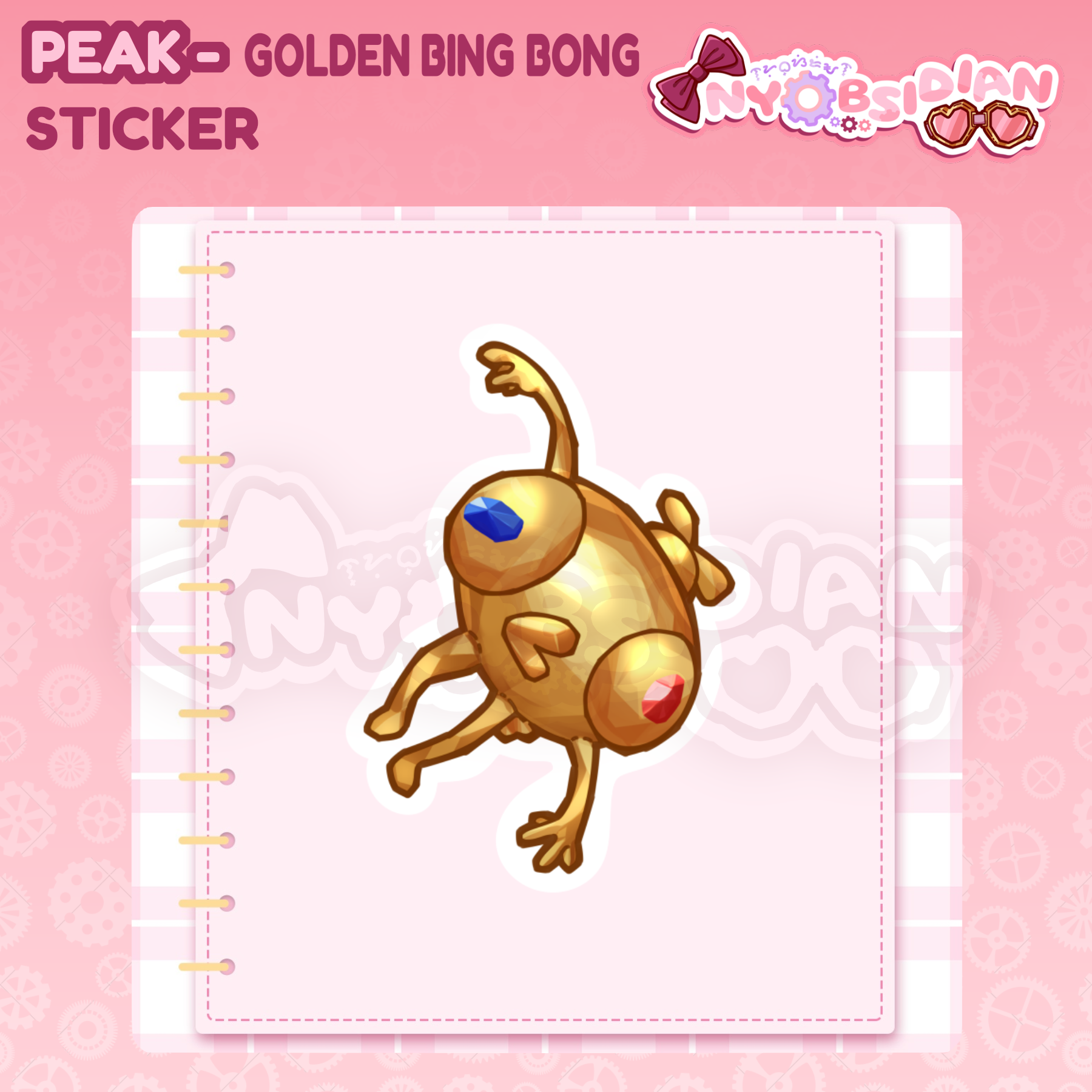 PEAK - Golden Bing Bong Sticker