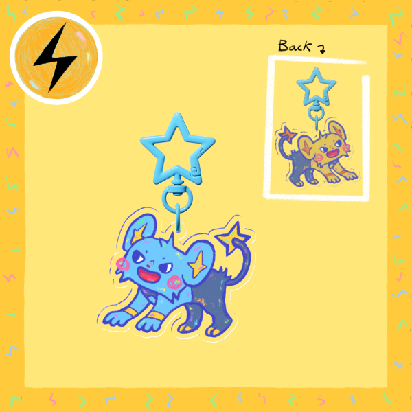 Shinx Clear Acrylic Keychain