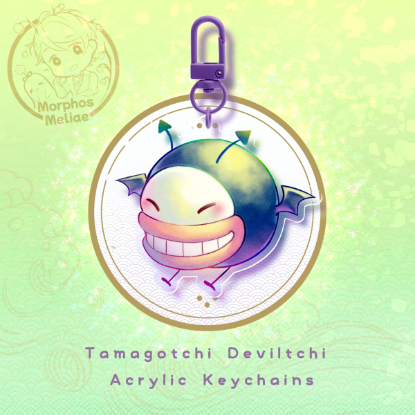 Tamagotchi Deviltchi Acrylic Keychains