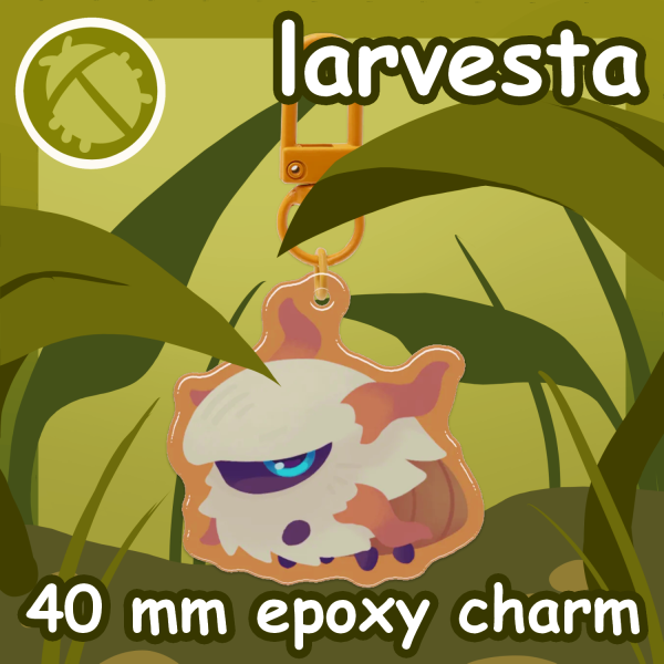 Larvesta 40mm Epoxy Keychain