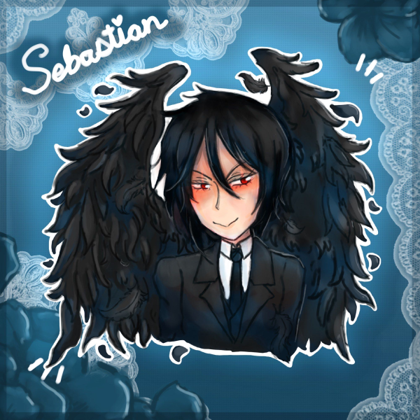 ⏾ Sebastian Holographic Sticker ⏾