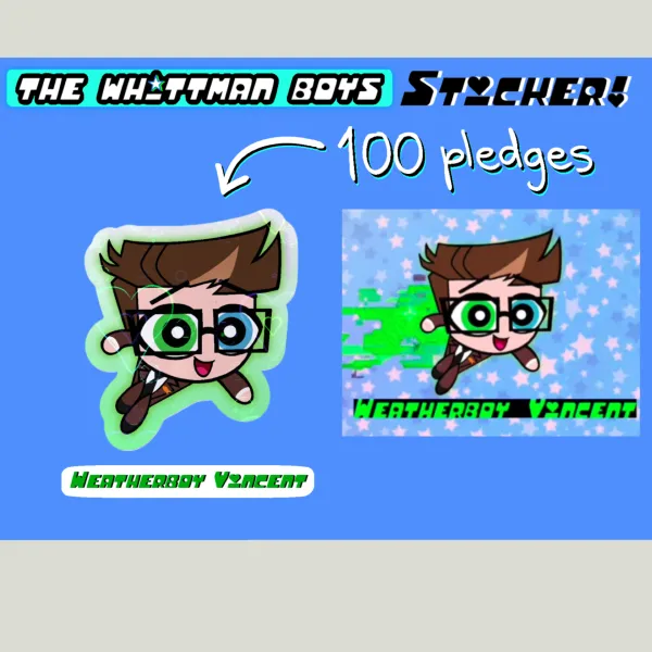 [100 reward] Weatherboy Sticker (Heart Holo)