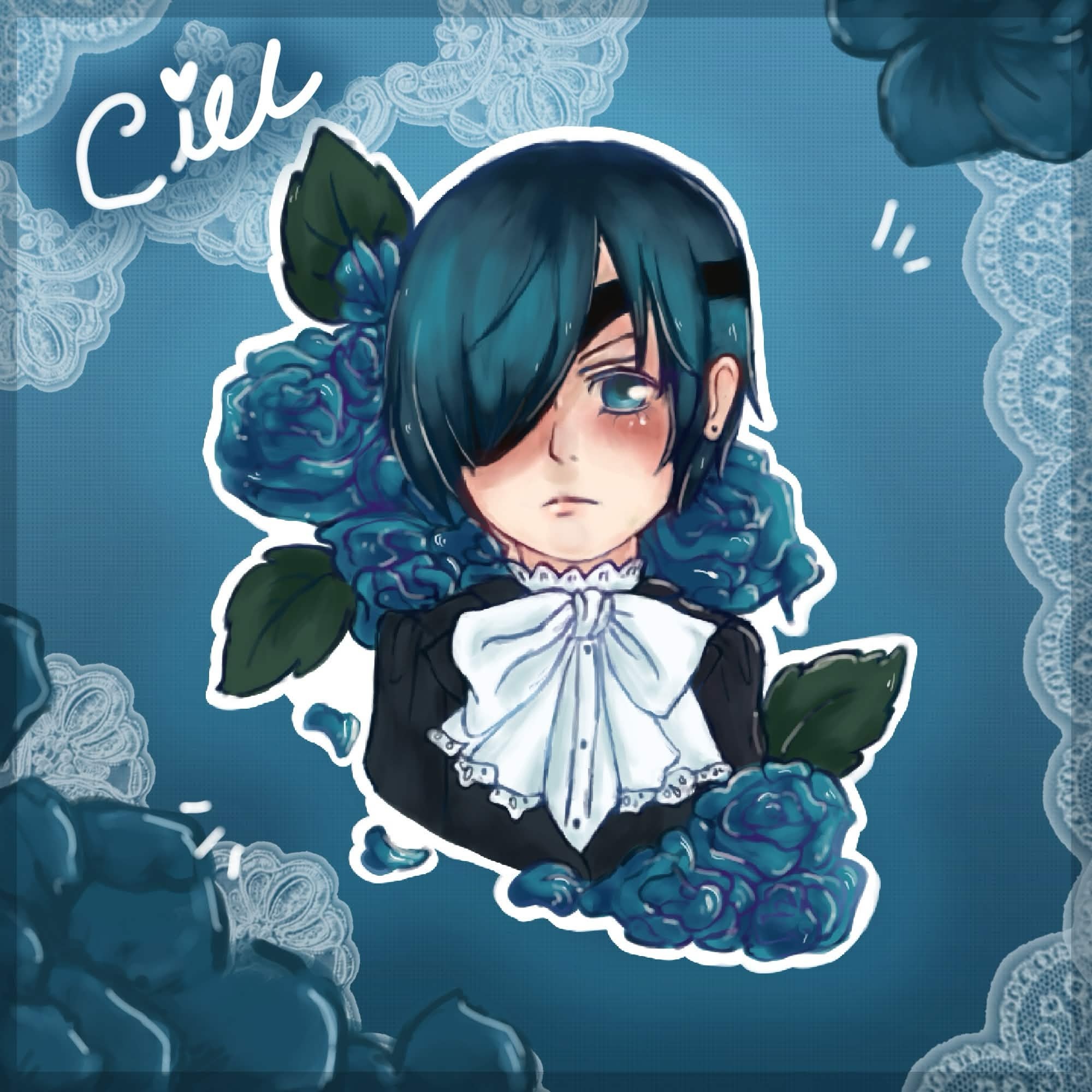 ⏾ Ciel Holographic Sticker ⏾