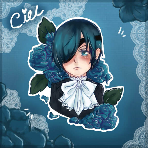 ⏾ Ciel Holographic Sticker ⏾