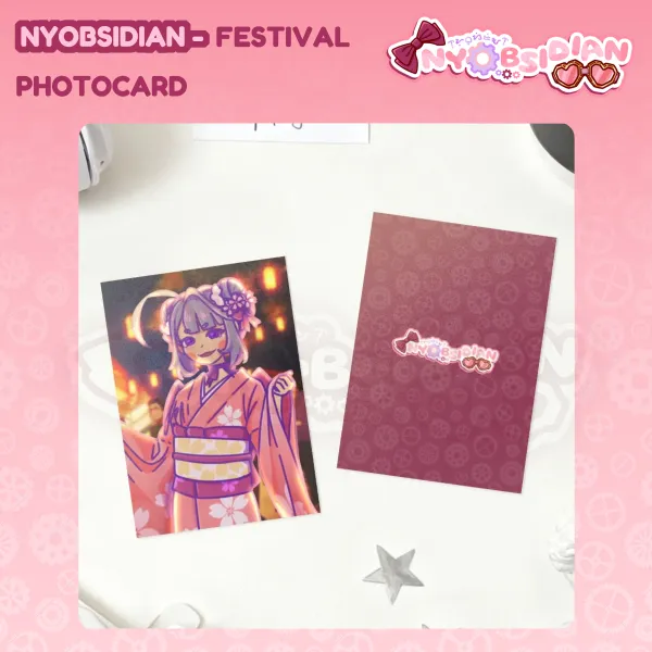 Nyobsidian Matsuri Photocard