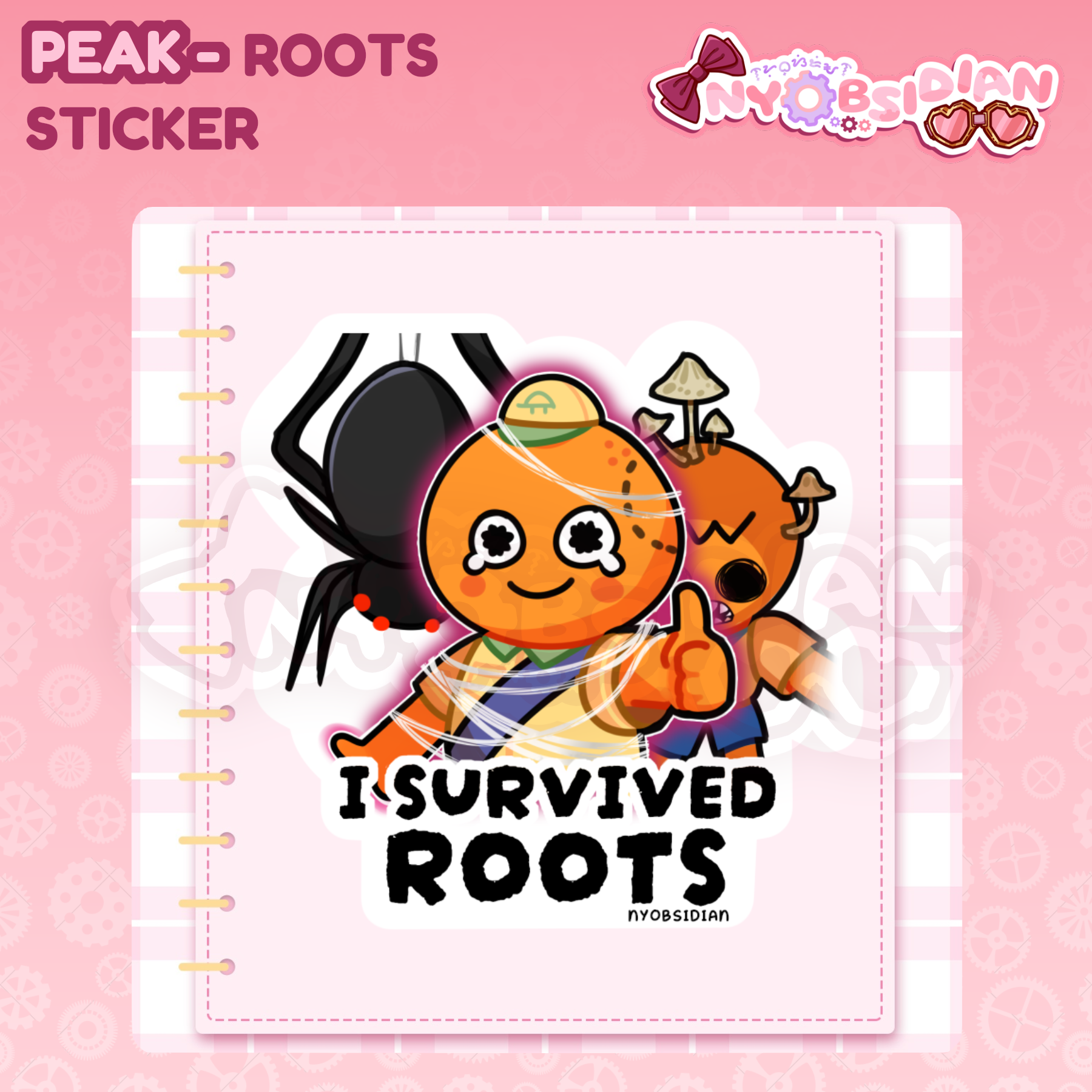 PEAK - I Survived Roots Sticker