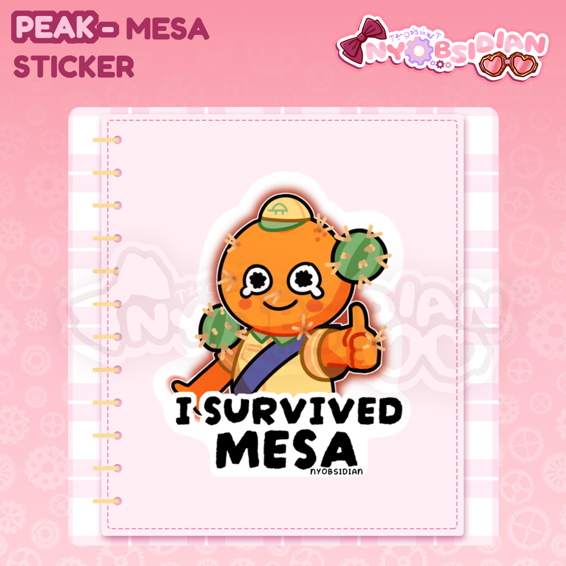 PEAK - I Survived Mesa Sticker