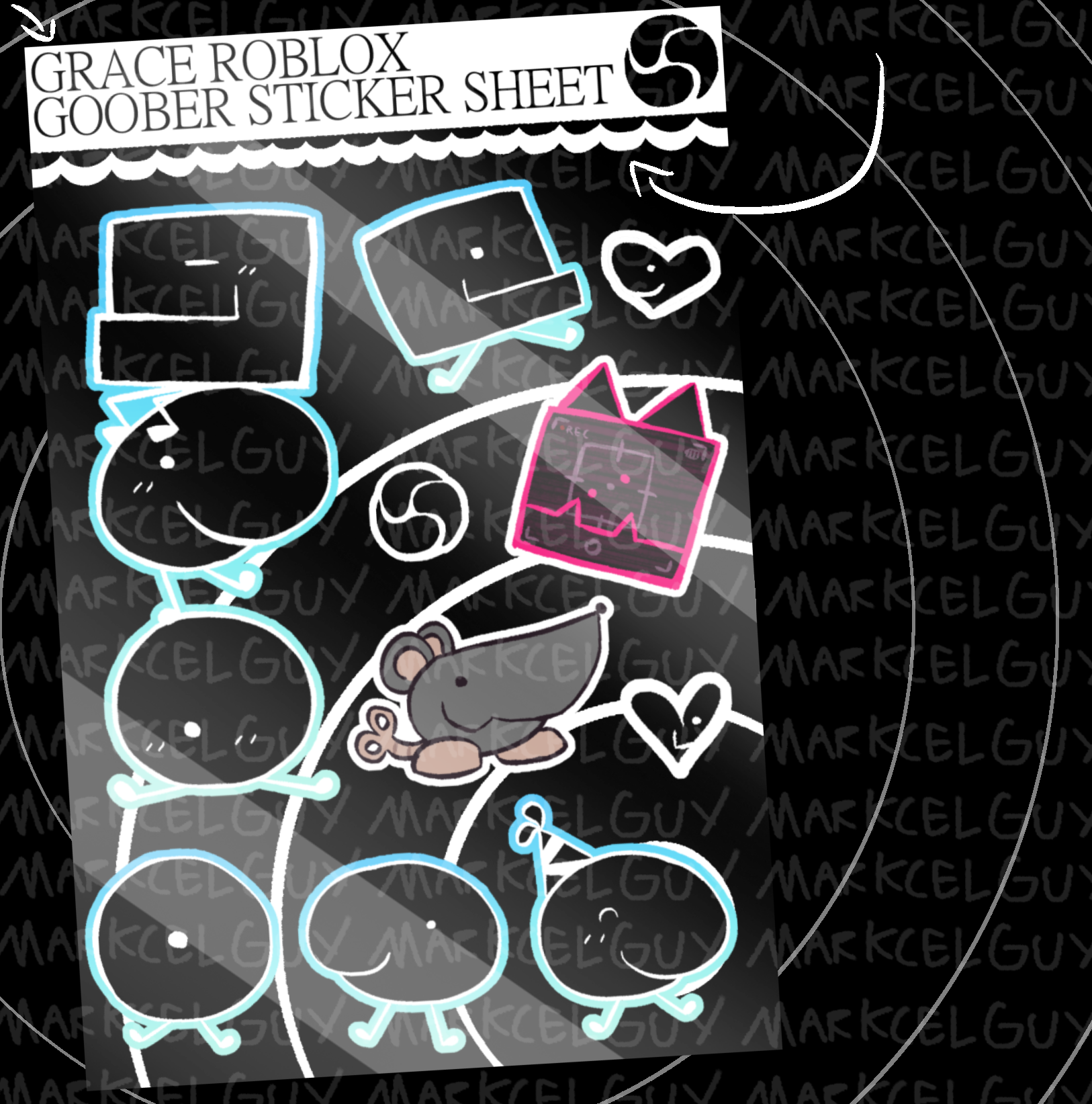 Grace Roblox Goober Sticker Sheet