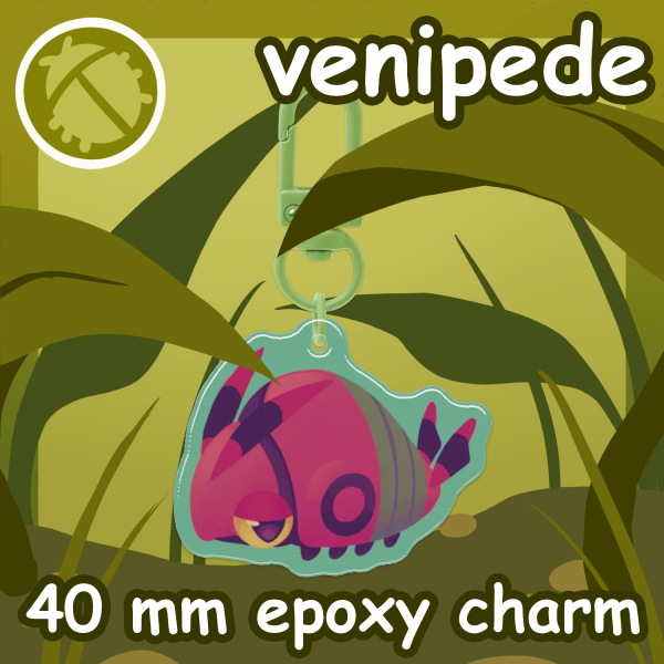 Venipede 40mm Epoxy Keychain