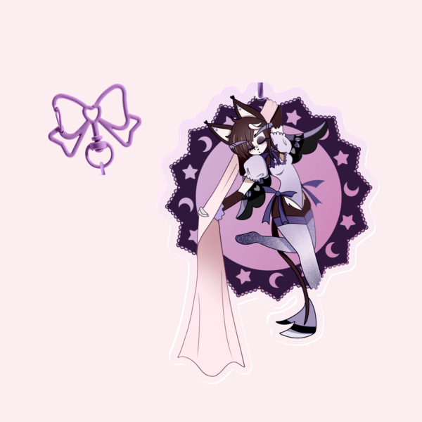 Magician Husk week - cloth | Female Husk keychain | hazbin hotel