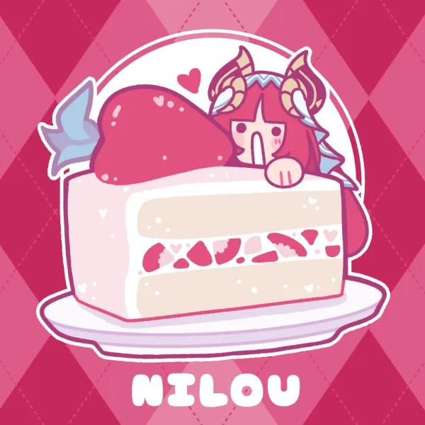 Nilou ♡ Cake Glitter Keychain