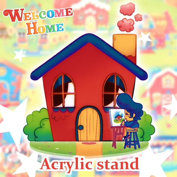 Home & Wally Acrylic stand | Welcome Home 🌈