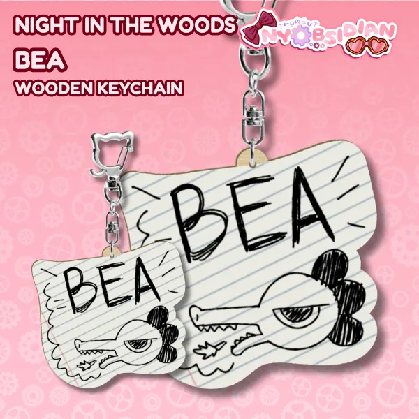 [NITW] Bea Wooden Keychain
