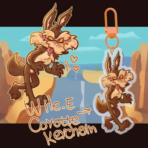 Wile E. Coyote Looney Toons - Keychain