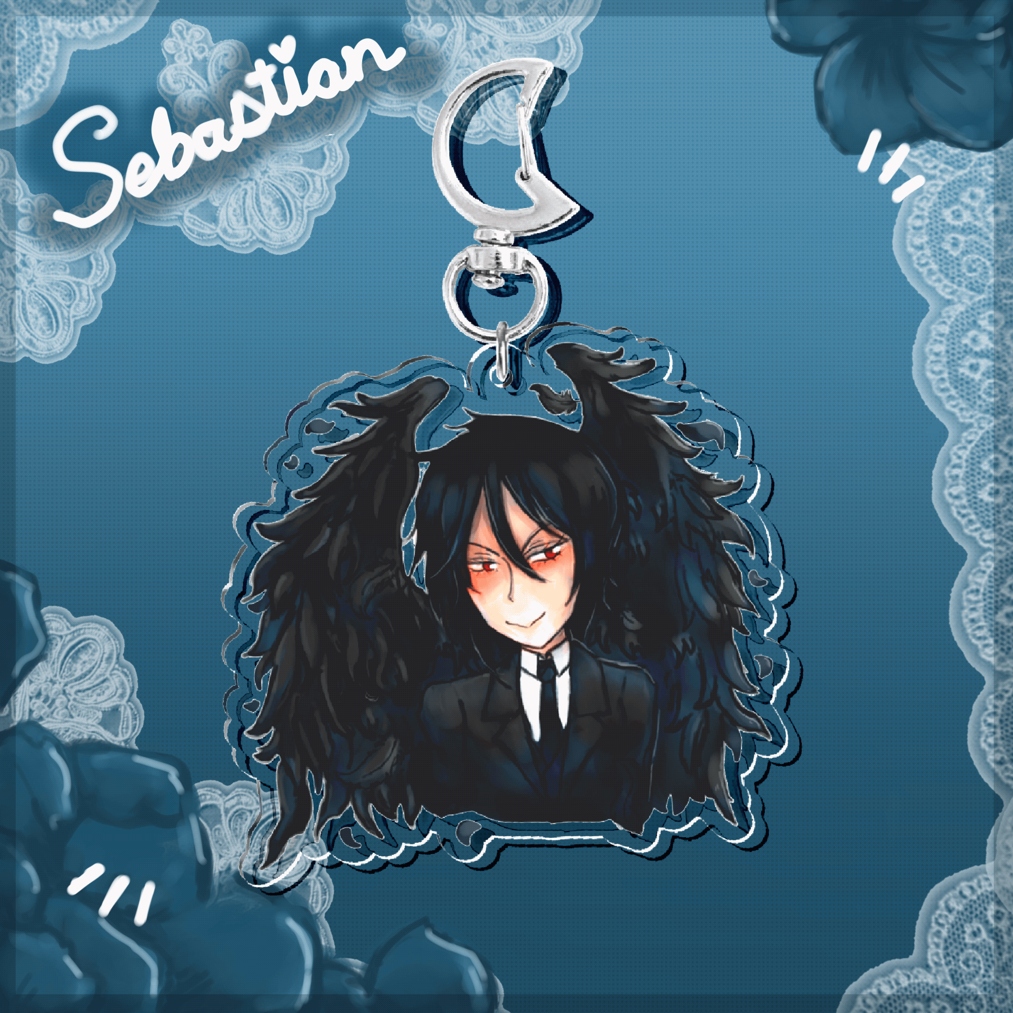 ⏾ Sebastian Acrylic Charm ⏾