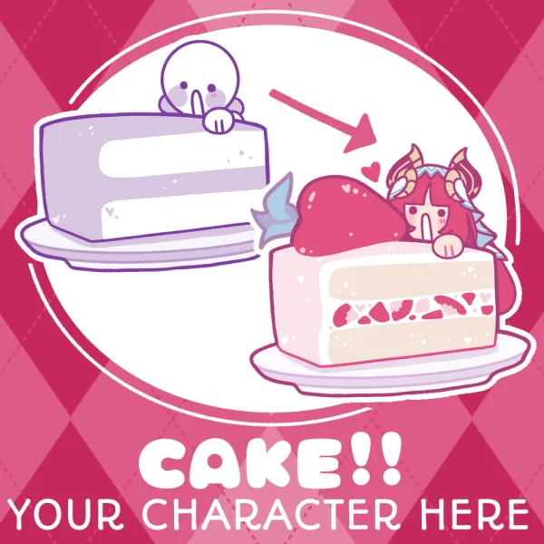Cake ♡ Custom YCH Keychain