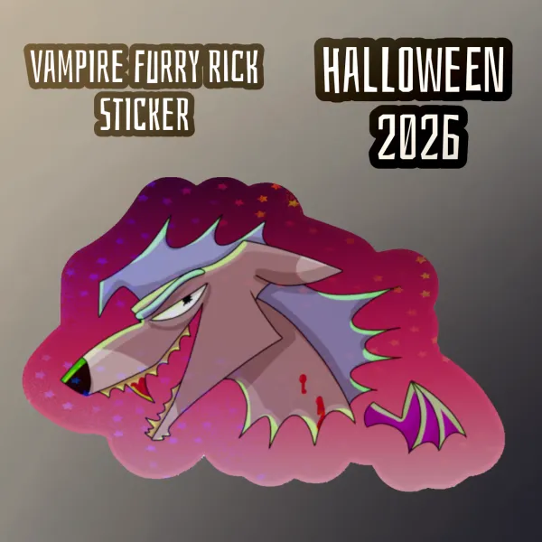 Vampire Furry Rick Stickers