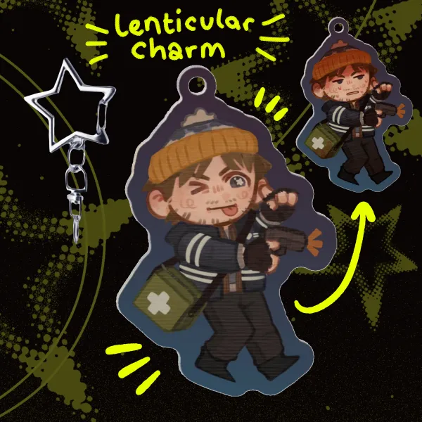 Bryan's no good very bad day - Shaped Lenticular Acrylic Pendant