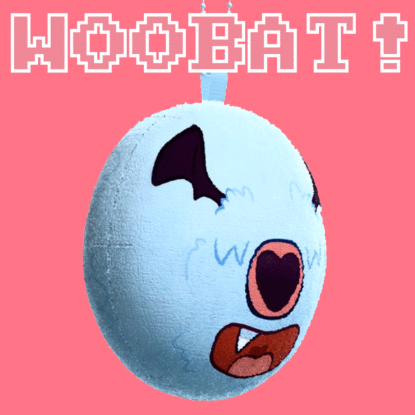 Woobat Round Plush Keychain!