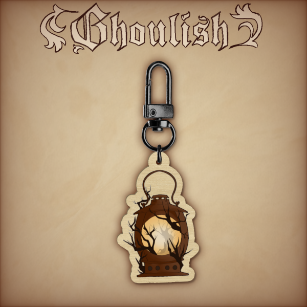 The Woodsman’s Lantern Wooden Keychain