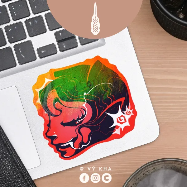 "Rosette Vampire" • Holo Stickers