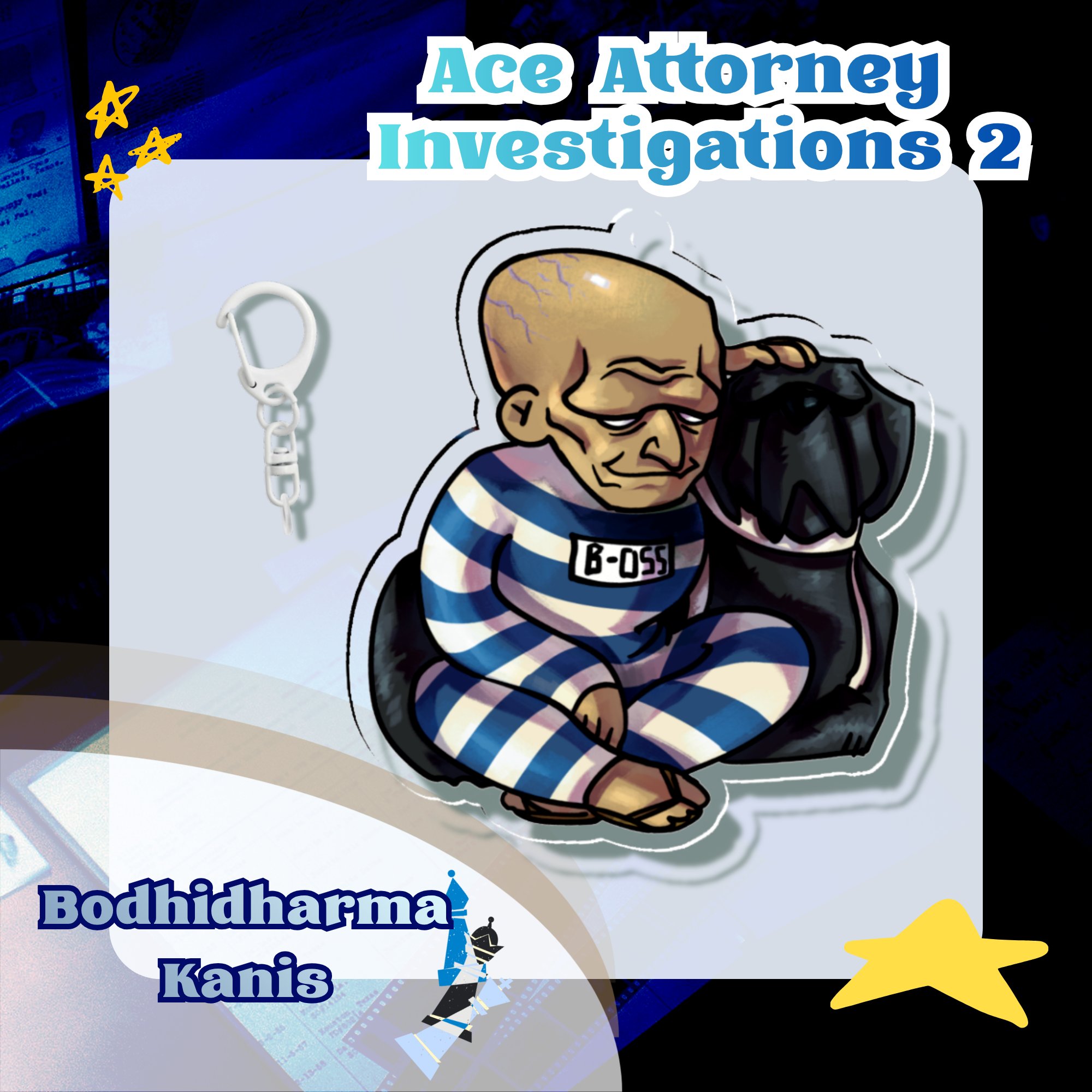 Bodhidharma Kanis Keychain