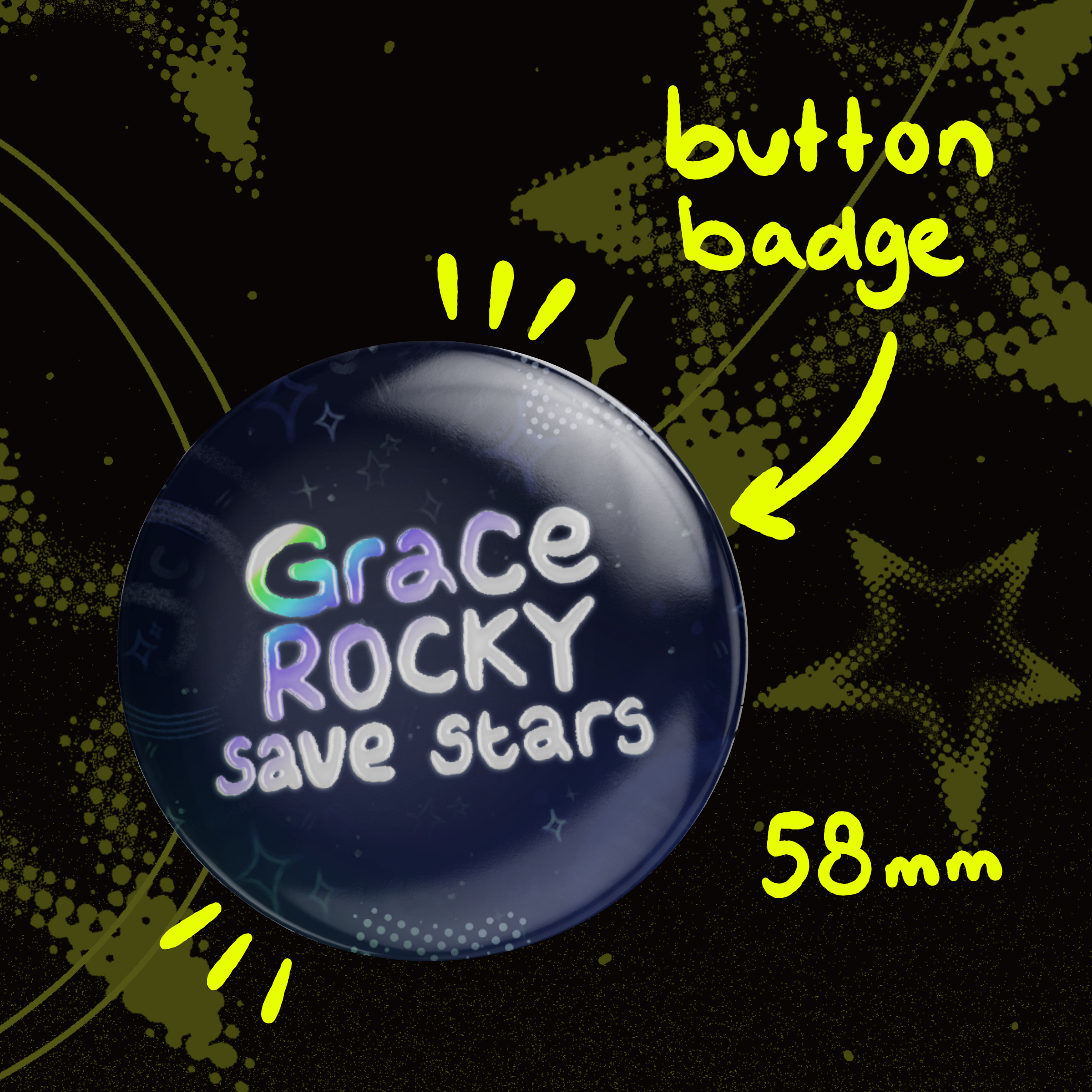 Save stars - Foil Round Badges