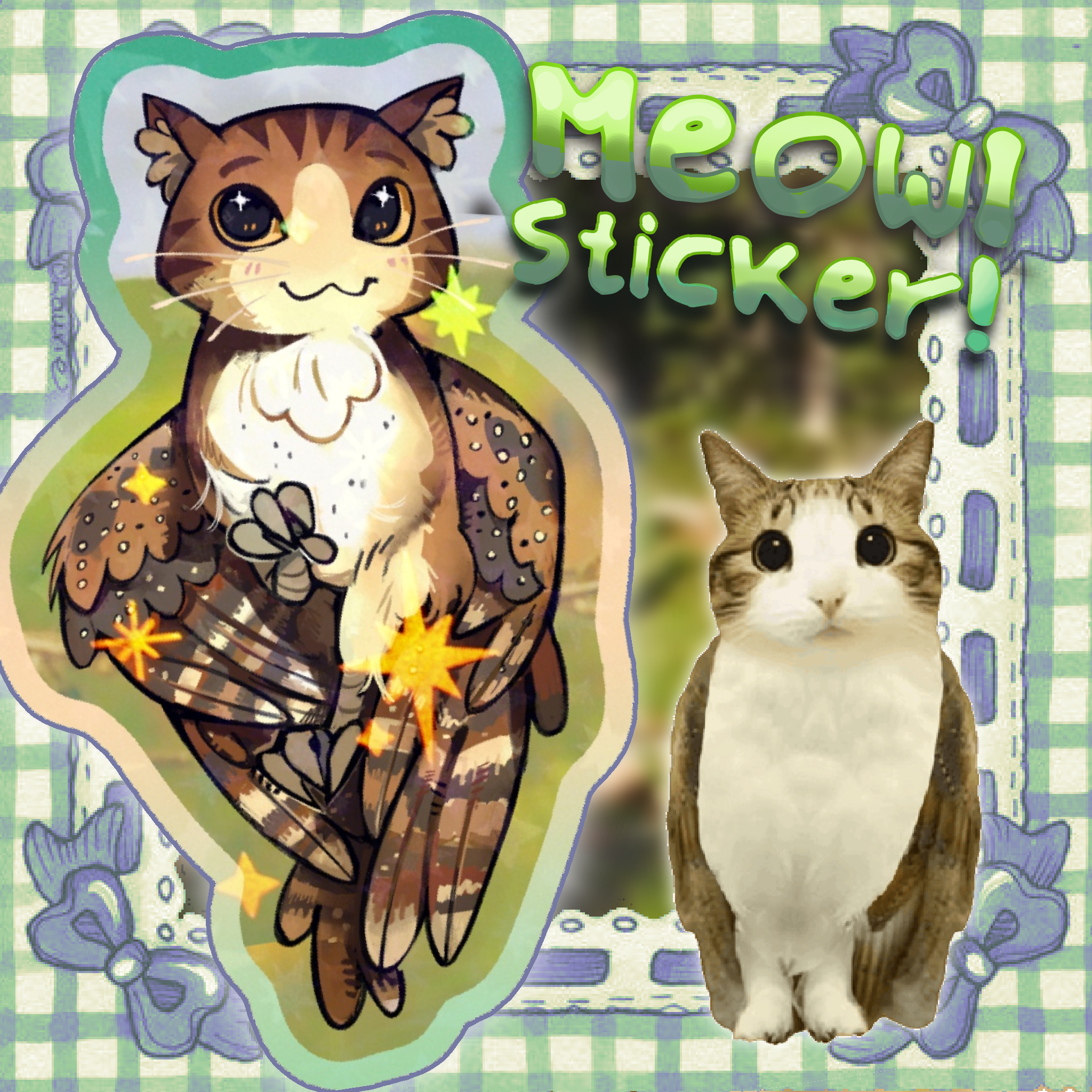 Meowl Sticker