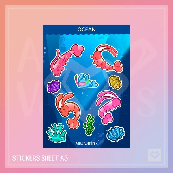 Ocean | Stickers Sheet A5