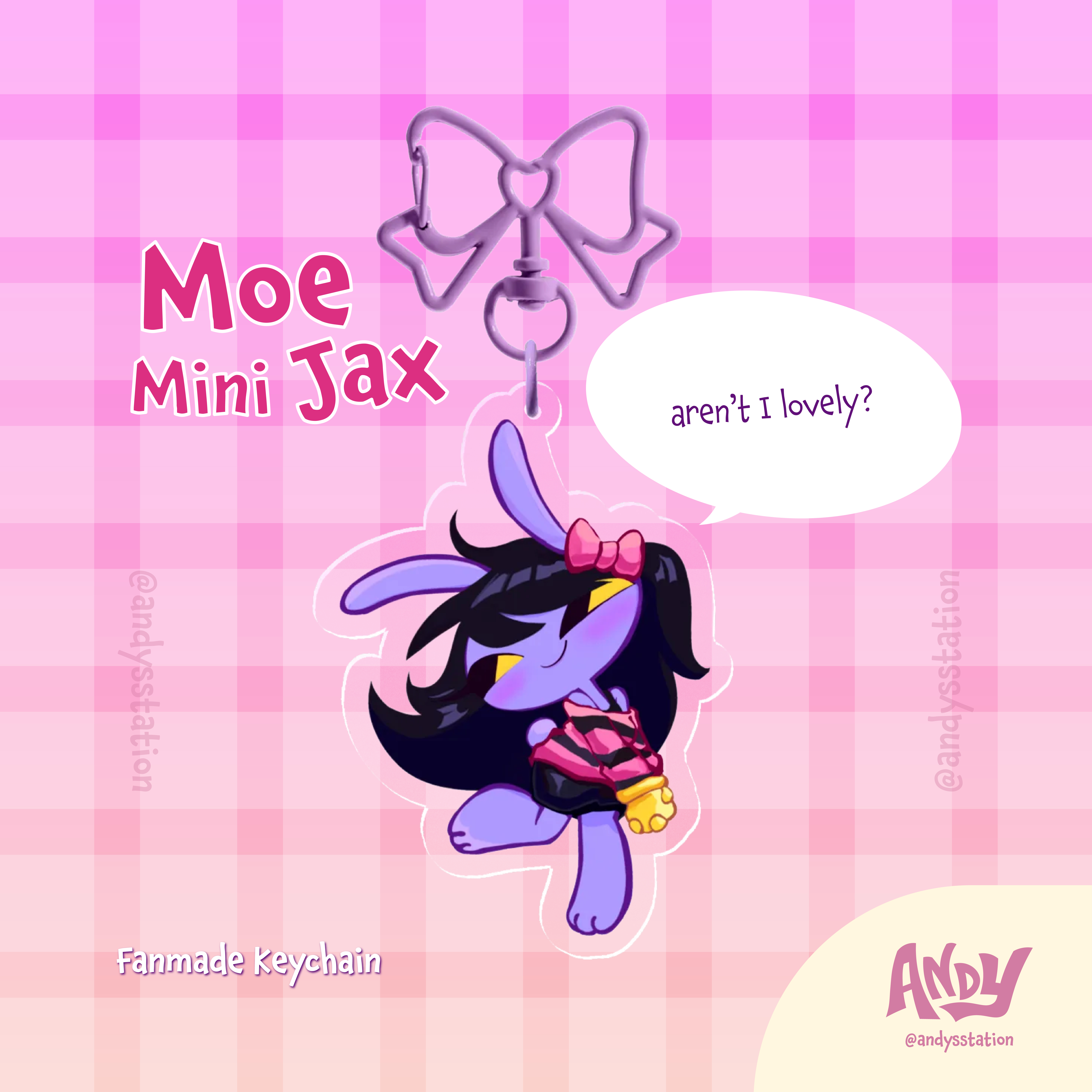moe! - mini jax / lily - acrylic keychain