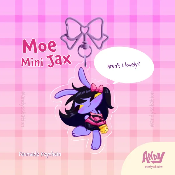 moe! - mini jax / lily - acrylic keychain