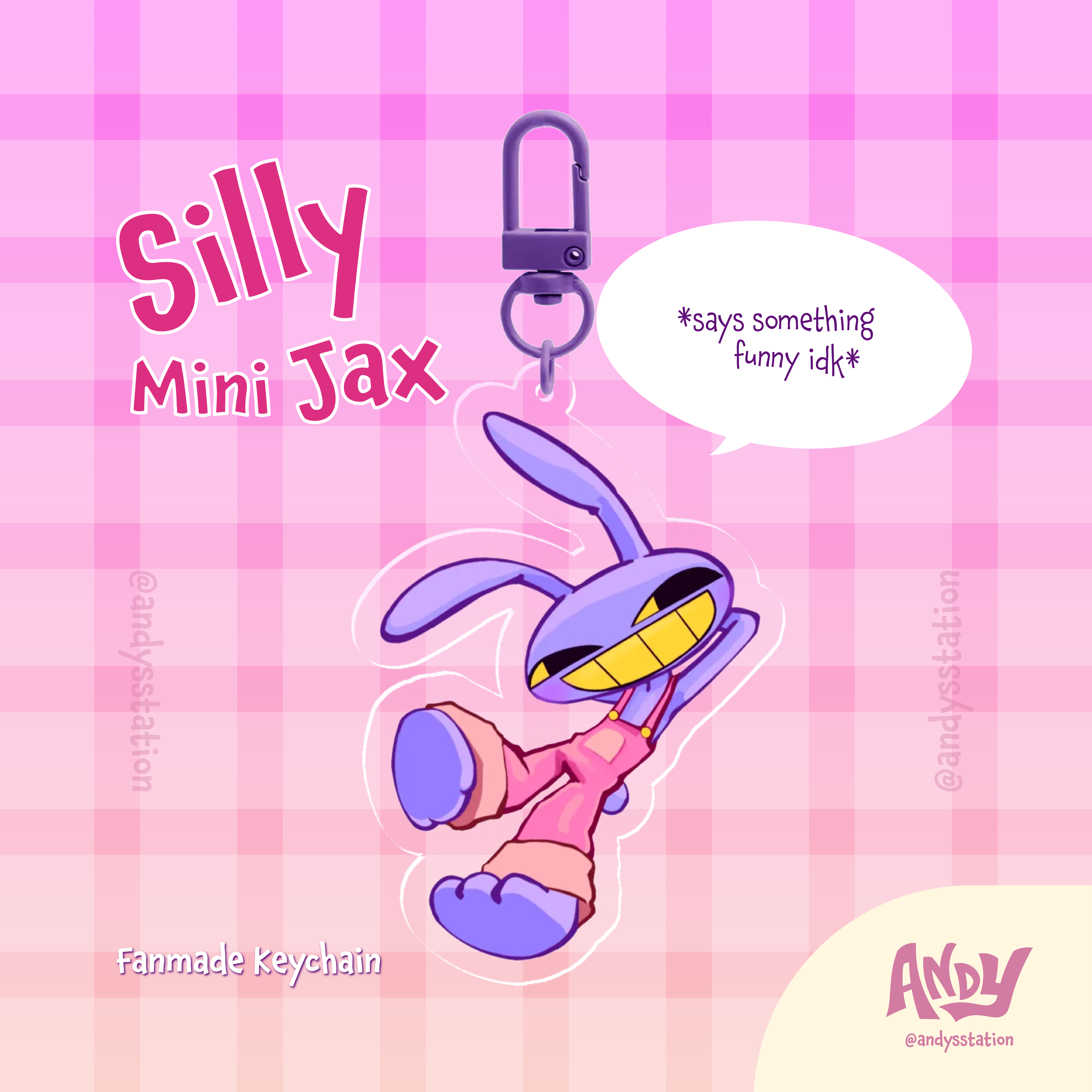silly ! - mini jax - acrylic keychain