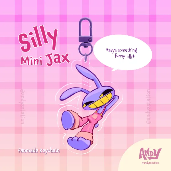 silly ! - mini jax - acrylic keychain