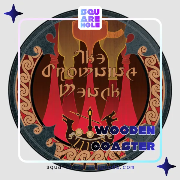 Limsa Lominsan Wooden Coaster