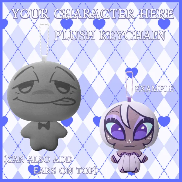 Silly Plushie YCH Keychain